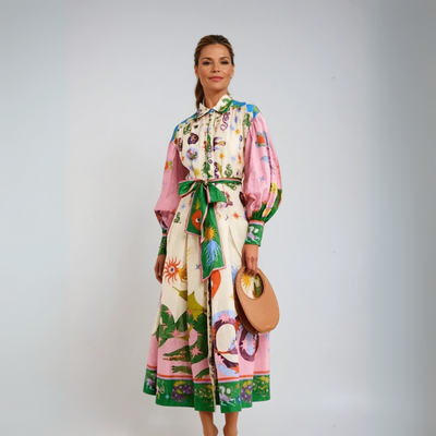 Dorthe™ | Elegant Italian Maxi Dress