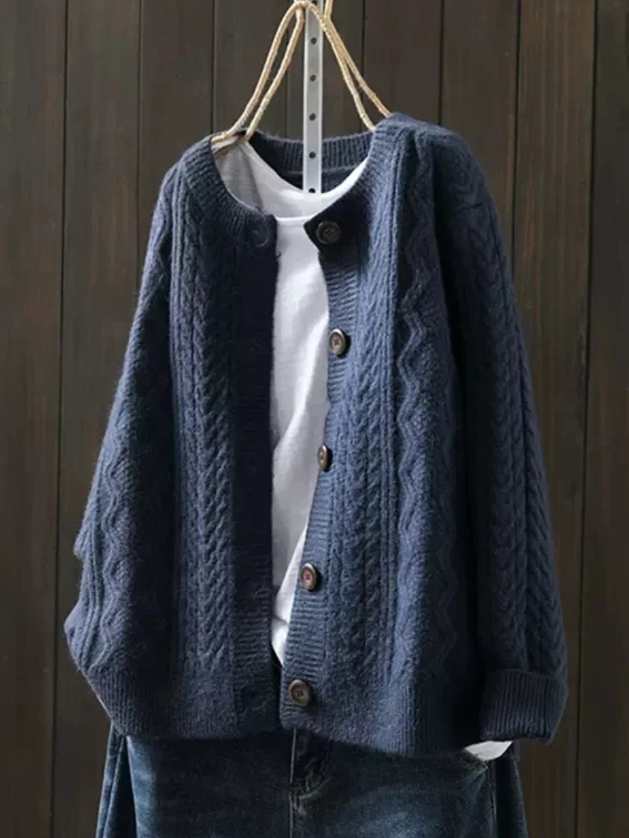 Jane™ - Comfy Cable Cardigan