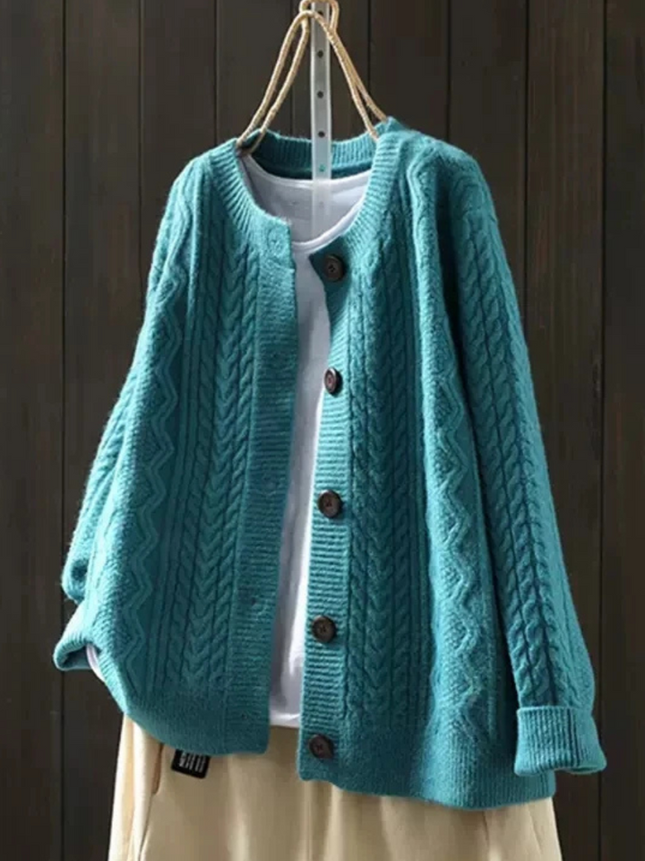 Jane™ - Comfy Cable Cardigan