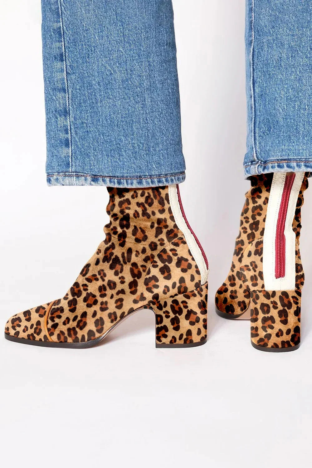 Belinda™ | Mid-heel Printed Ankle Boot