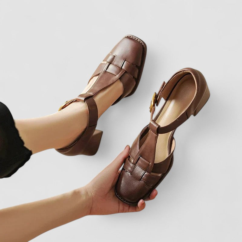 Elyxiana™ | Orthopedic T-Strap Block Heels