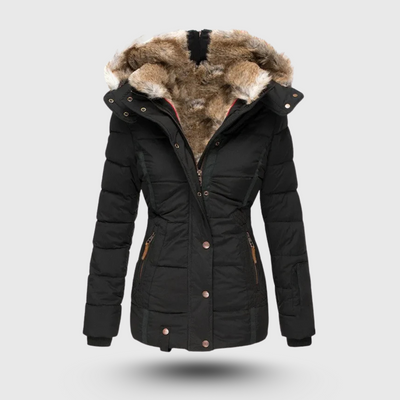 Hanne™ – Winter Jacket with Fluffy Collar and Slim Fit