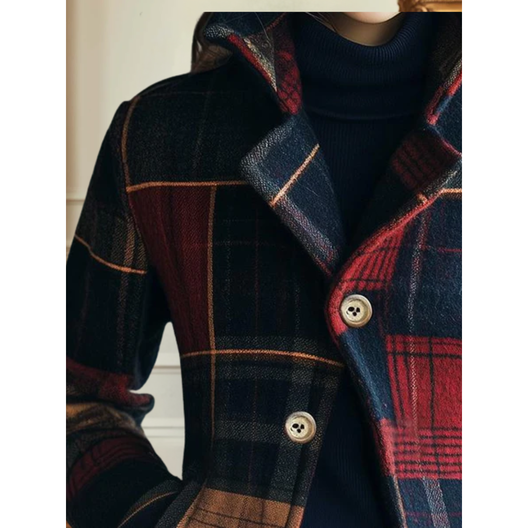Jenny™ - Classic Plaid Warm Jacket
