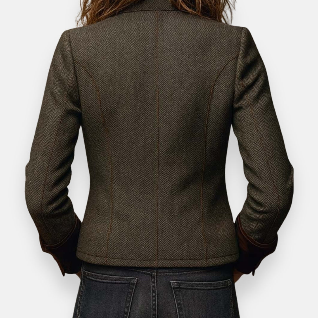 Darmae™ – Tweed Jacket with Velvet