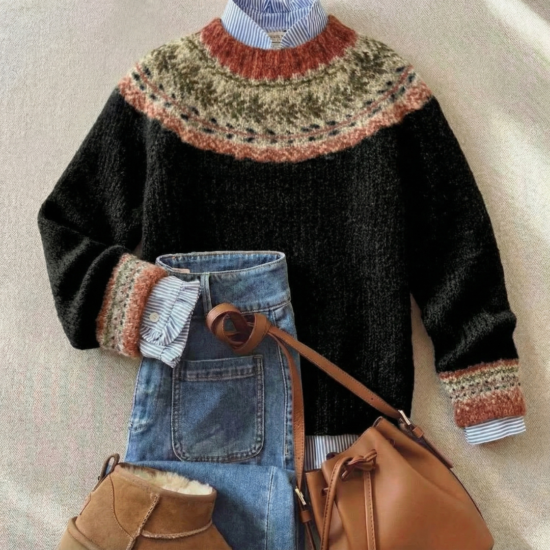 Cathlyn™ - Heritage Nordic Knit Sweater