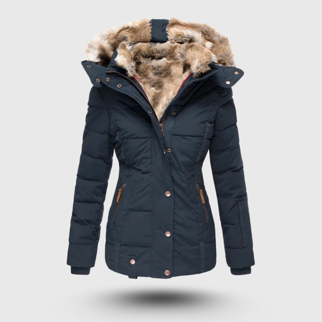 Hanne™ – Winter Jacket with Fluffy Collar and Slim Fit