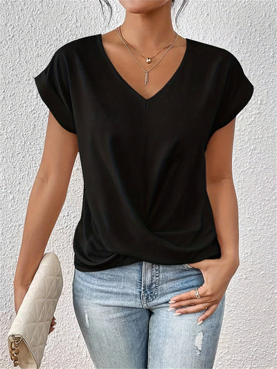 Sarah - Elegant V-Neck Summer Top
