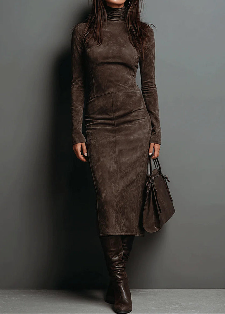 Zuri™ - Suede Midi Dress