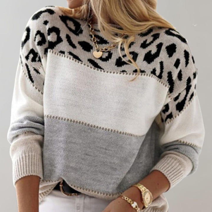 Charlene™ - Leopard Print Casual Sweater