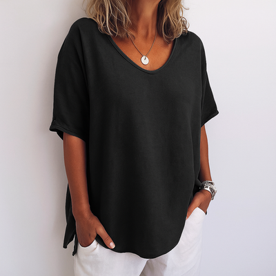 Arista - Casual Relaxed Crew Neck Top