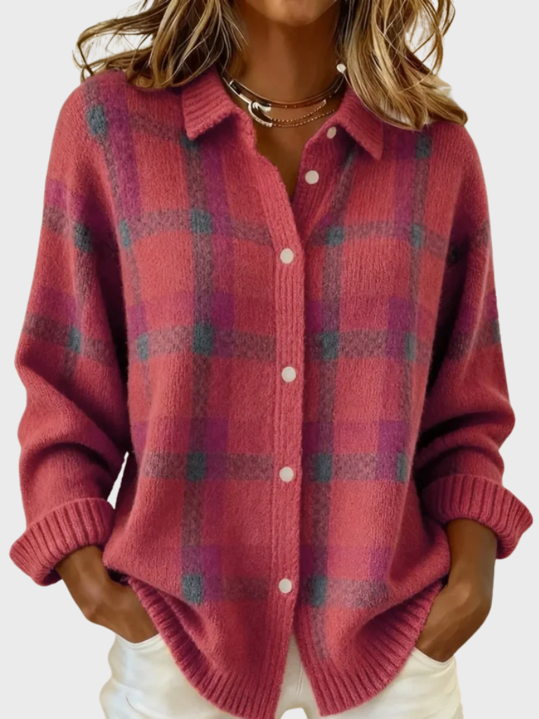 Rose™ - Retro Plaid Sweater