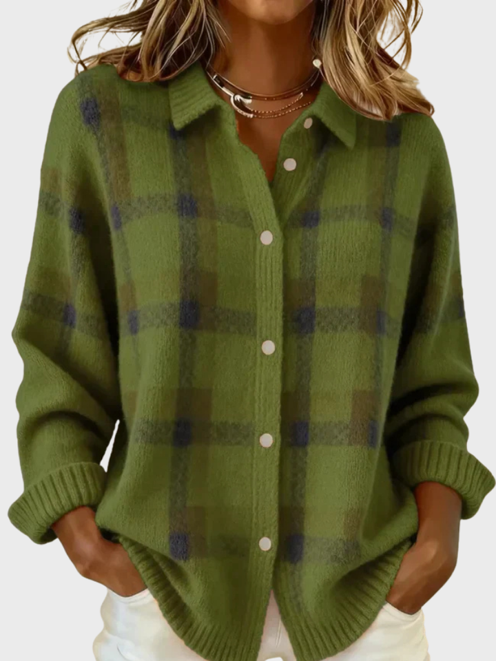 Rose™ - Retro Plaid Sweater