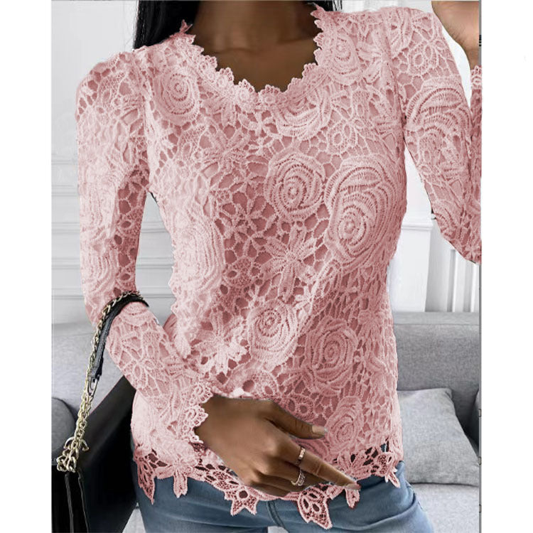 Lae™ - Elegant Long Sleeve Lace Top