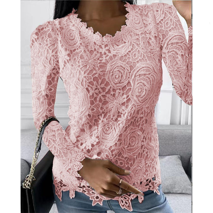 Lae™ - Elegant Long Sleeve Lace Top