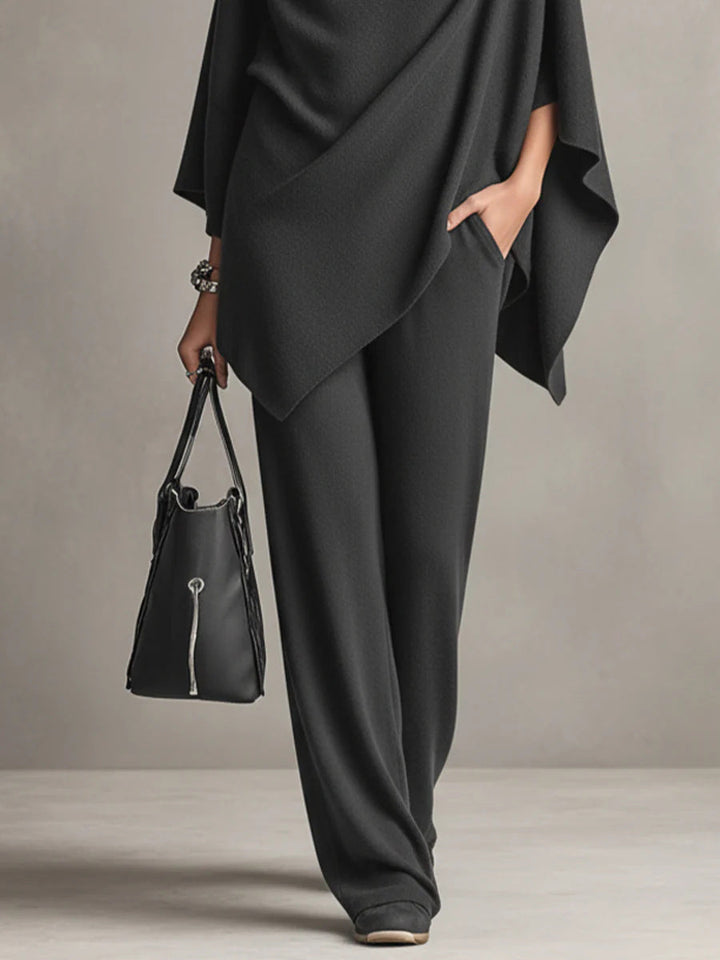 Riza™ - Elegant Two-piece Set with Draping