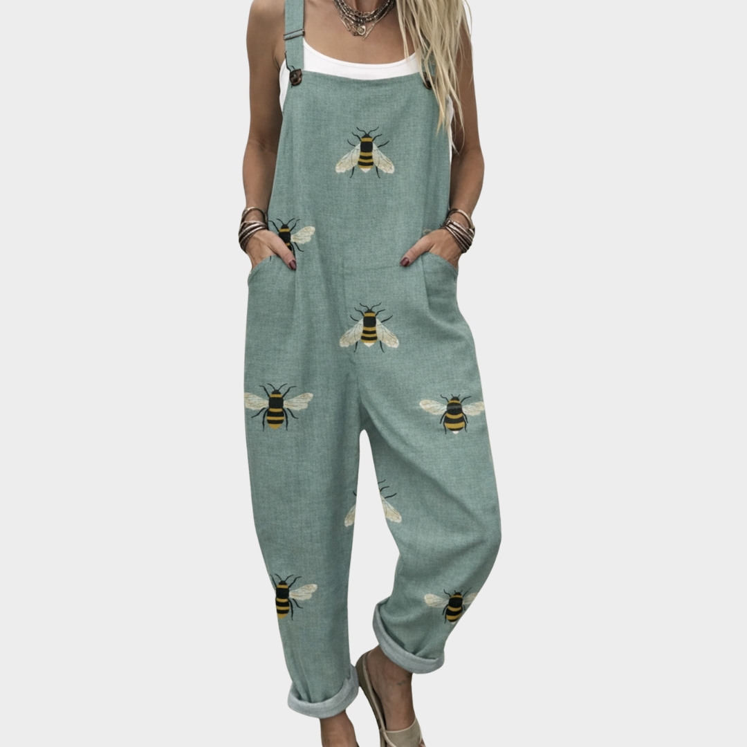 Comfortable Printed Overall