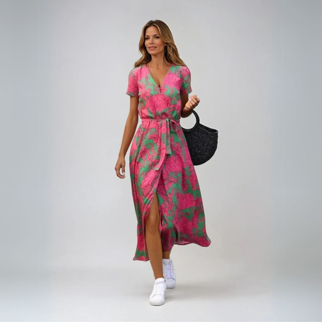 Suzanne | Elegant Dress with V-Neck