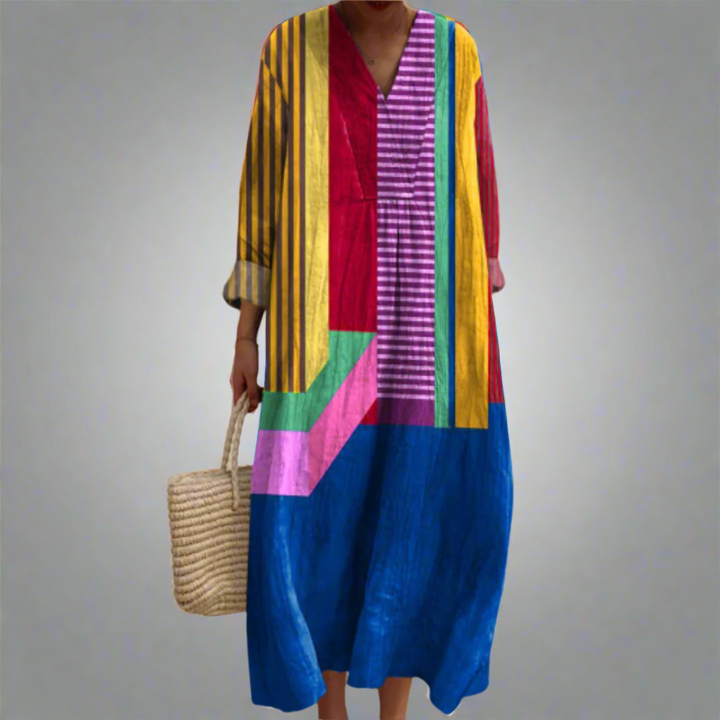 Ruth™ | Colour Block Breezy Maxi Dress