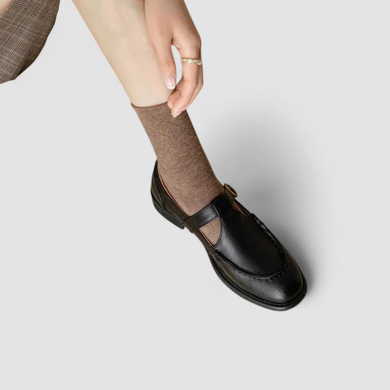Zhelynne™ | Orthopedic Square-Toe Mary Jane Shoes