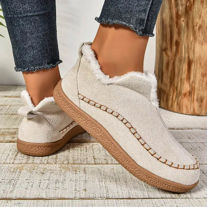 Maris™ - Cozy Lined Slip-On Ankle Boots