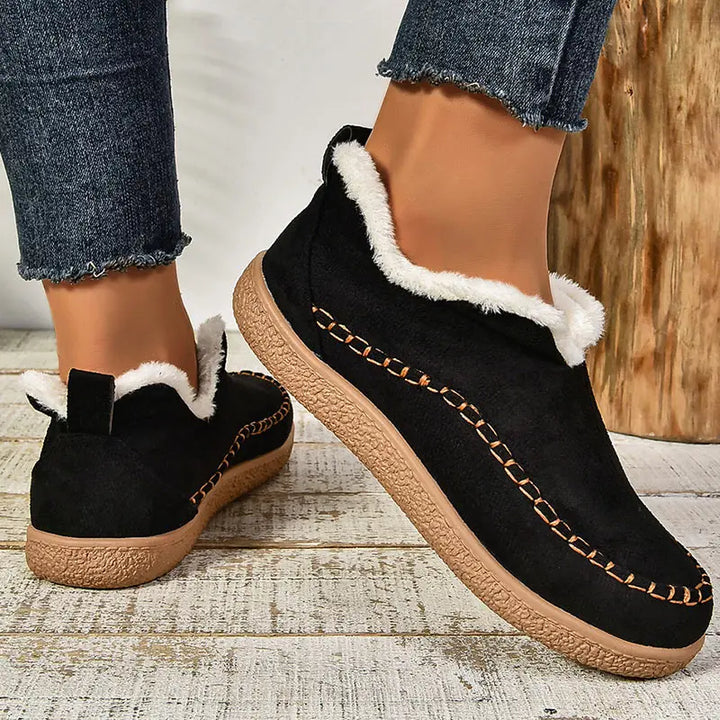 Maris™ - Cozy Lined Slip-On Ankle Boots