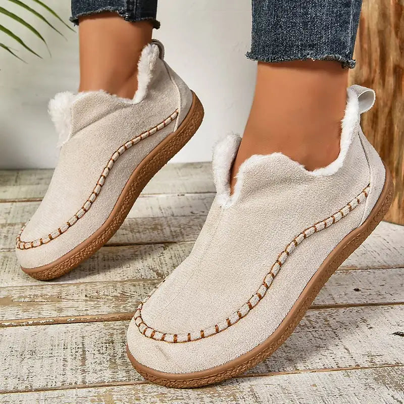 Maris™ - Cozy Lined Slip-On Ankle Boots