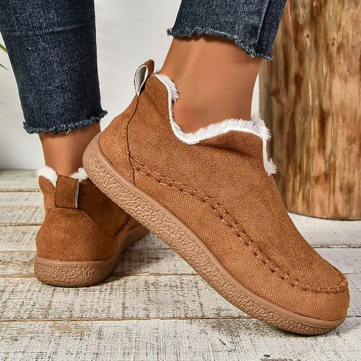Maris™ - Cozy Lined Slip-On Ankle Boots