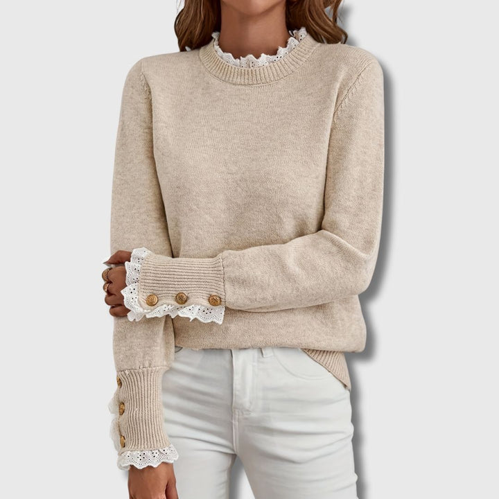 Sofie™ – Sweater with Lace Details