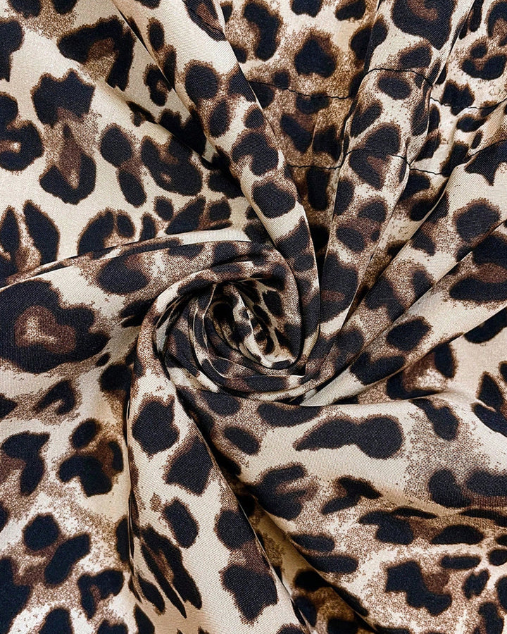 Riz™ - Reversible Hooded Coat with Leopard Print