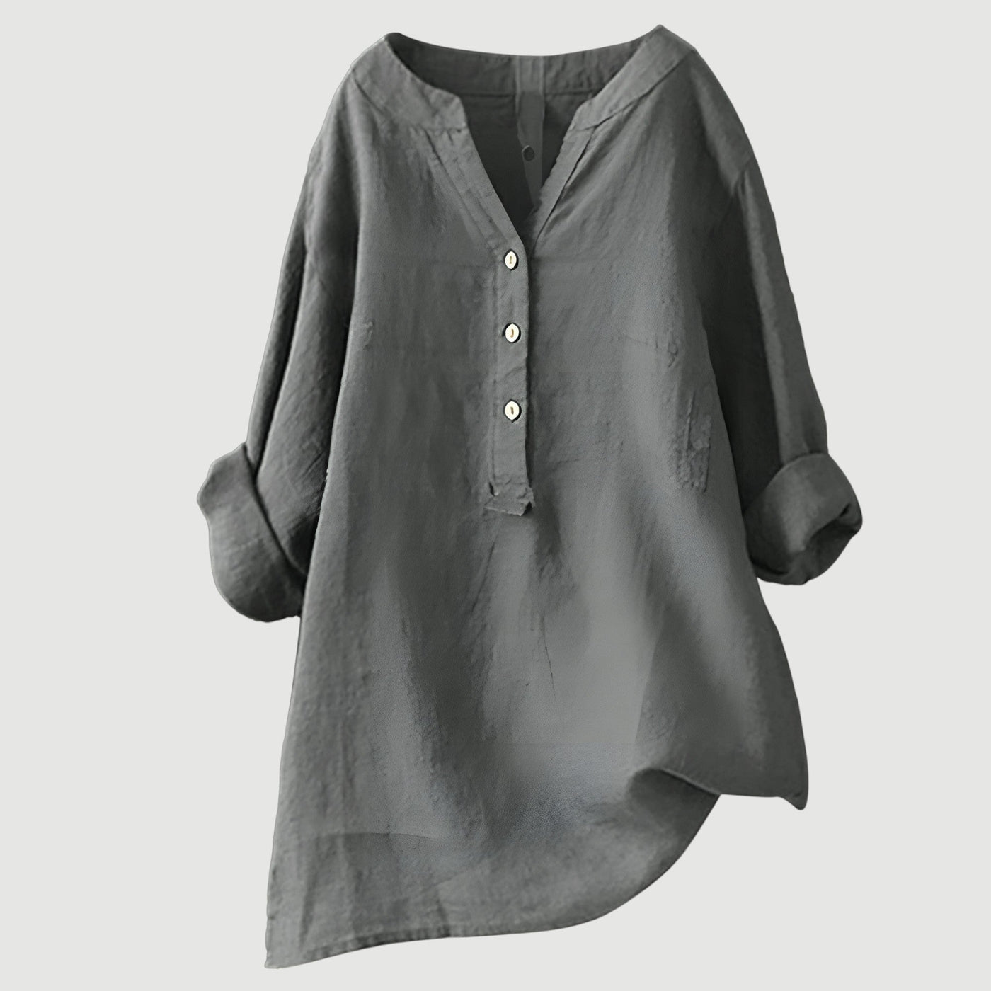 Freja™ – Airy and Comfortable Linen Shirt with Buttons