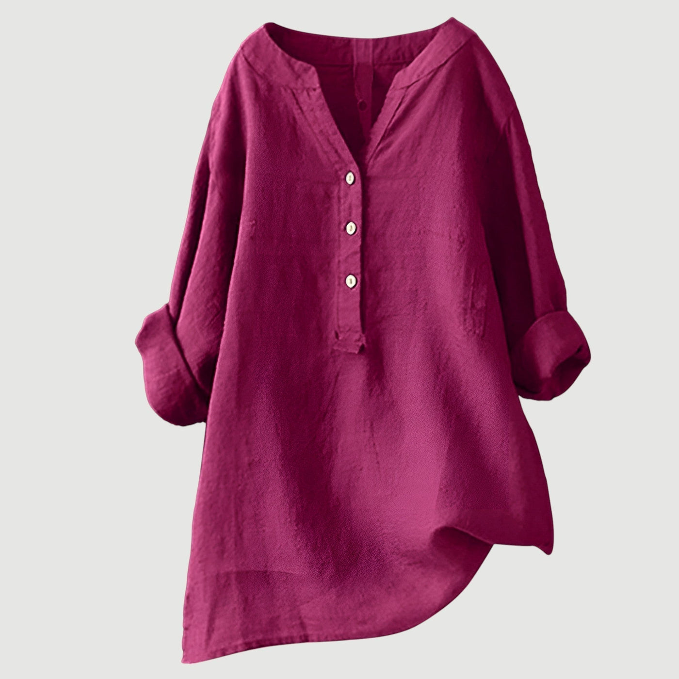 Freja™ – Airy and Comfortable Linen Shirt with Buttons