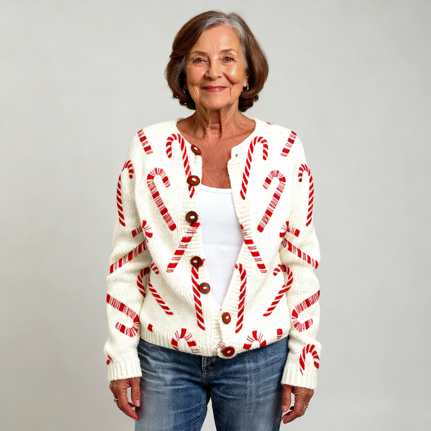 Celin™ - Festive Candy Cardigan