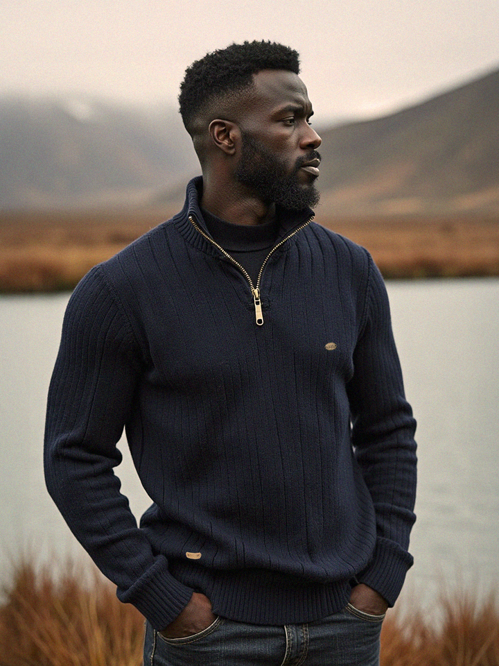 Daniel™ - Zip-up Knitted Sweater