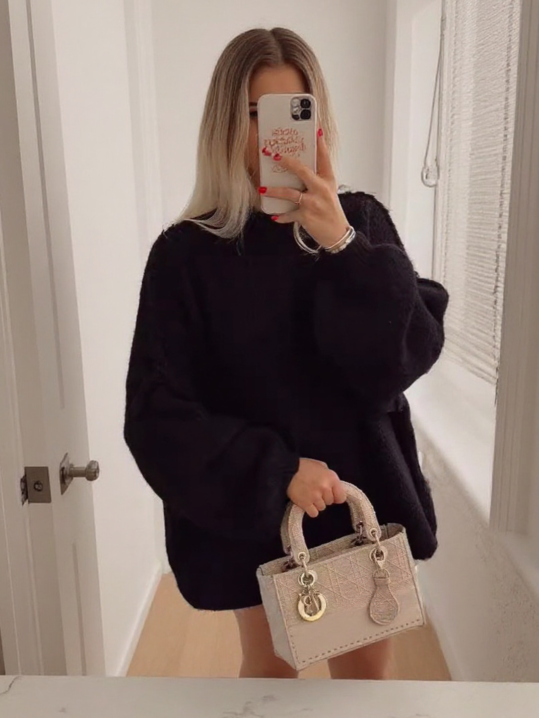 Rovy™ - Women's Ribbed Knit Mock Neck Batwing Sweater Long Sleeve Casual Tunic