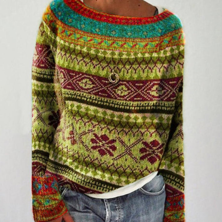 Anita™ - Printed Knit Sweater