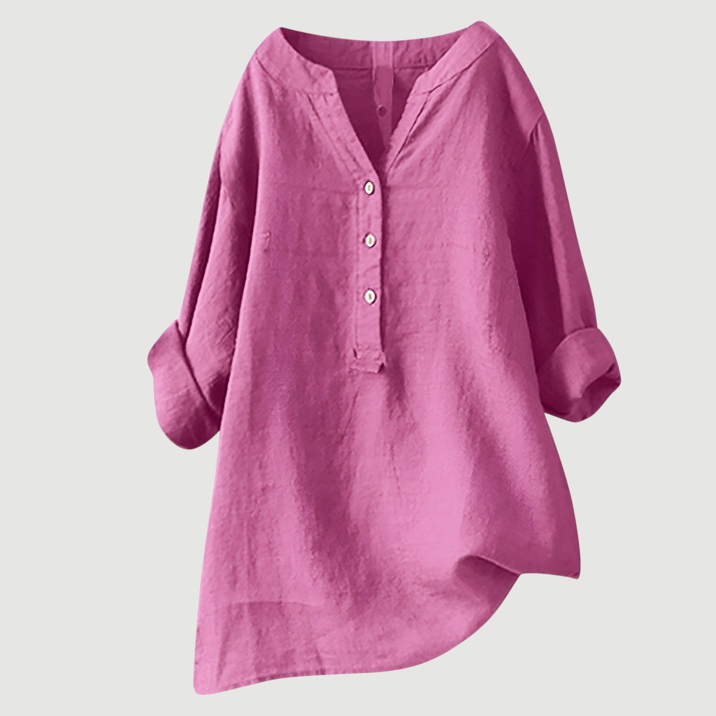Freja™ – Airy and Comfortable Linen Shirt with Buttons